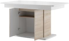 CASARREDO Jedálenský stôl rozkladacia POLSA 03 dub sonoma/biela