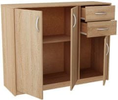 CASARREDO Komoda AGNES/HIT 3D2S dub sonoma