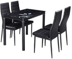 CASARREDO Jedálenský stôl DAMAR 80x60 čierny