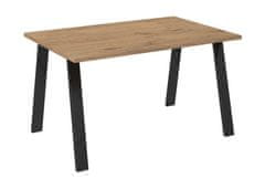 CASARREDO Jedálenský stôl Kolina 138x90 cm čierna/lancelot