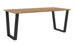 CASARREDO Jedálenský stôl KAISARA 185x67 cm čierna/lancelot