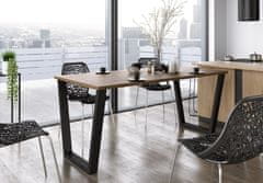 CASARREDO Jedálenský stôl KAISARA 185x67 cm čierna/lancelot