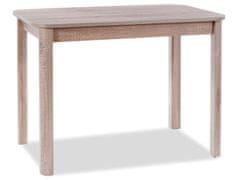 CASARREDO Jedálenský stôl rozkladacia DIEGO II 105x65 dub sonoma