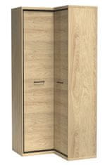 CASARREDO Šatníková skriňa rohová PILETAS M-14 dub hickory