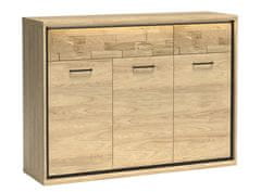 CASARREDO Komoda 3D2S PILETAS M-7 dub hickory