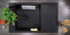 Deante Silia čierna - drezová batéria, výsuvná (BQS_N73M)