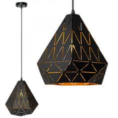 Tutumi Stropné svietidlo LOFT GEOMETRIC čierne