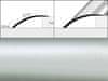 Prechodové lišty A49 - SAMOLEPIACE šírka 6,1 x výška 0,82 x dĺžka 100 cm - strieborná