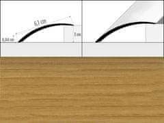 Effector Prechodové lišty A49 - SAMOLEPIACE šírka 6,1 x výška 0,82 x dĺžka 200 cm - dub mocca