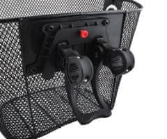 Iso Trade Košík na riadítka s klipom Čierny ISO 2355