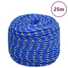 Vidaxl Lodné lano modré 6 mm 25 m polypropylén