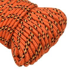 Vidaxl Lodné lano oranžové 4 mm 50 m polypropylén