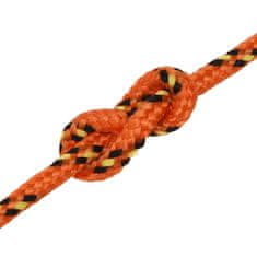 Vidaxl Lodné lano oranžové 3 mm 25 m polypropylén