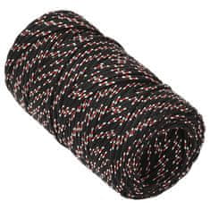 Vidaxl Lodné lano čierne 2 mm 50 m polypropylén