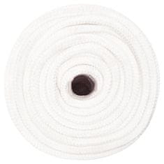 Vidaxl Lodné lano biele 12 mm 25 m polypropylén