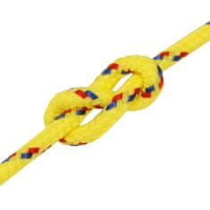 Vidaxl Lodné lano žlté 5 mm 50 m polypropylén