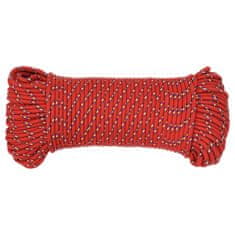 Vidaxl Lodné lano červené 5 mm 250 m polypropylén