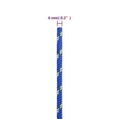 Vidaxl Lodné lano červené 6 mm 50 m polypropylén