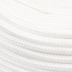 Vidaxl Lodné lano biele 6 mm 25 m polypropylén