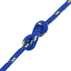 Vidaxl Lodné lano modré 5 mm 100 m polypropylén