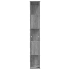 Vidaxl Knižnica sivý dub sonoma 45x24x160 cm spracované drevo
