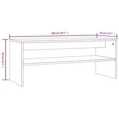 Vidaxl Konferenčný stolík sivý sonoma 100x40x40 cm spracované drevo