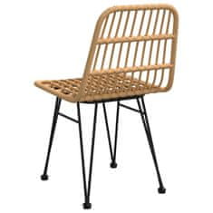 Vidaxl Záhradné stoličky 2 ks 48x62x84 cm PE Rattan