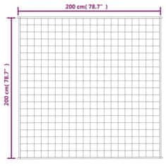 Petromila vidaXL Záťažová prikrývka bledokrémová 200x200 cm 9 kg látka