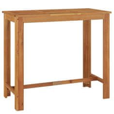 Petromila vidaXL Záhradný barový stôl 120x60x105 cm akáciové masívne drevo