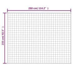 Petromila vidaXL Záťažová prikrývka modrá 235x290 cm 15 kg látka