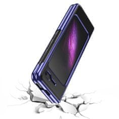 IZMAEL Plating Case Hard puzdro pre Samsung Galaxy Fold - Modrá KP14902