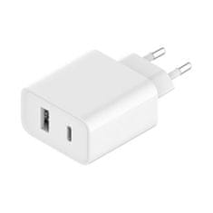 shumee Xiaomi Travel Charger Combo USB / USB-C 33W PD rýchlonabíjačka, biela