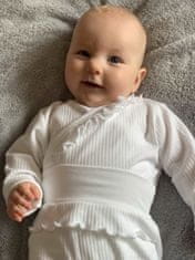 NEW BABY 2-dielna dojčenská súprava New Baby Stripes bílá 74 (6-9m)