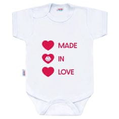 NEW BABY Body s potlačou New Baby MADE IN LOVE 50