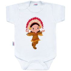 NEW BABY Body s potlačou New Baby Indian Boy 50