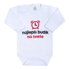 NEW BABY Body s potlačou New Baby najlepší budík na svete 56 (0-3m)
