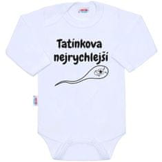 NEW BABY Body s potlačou New Baby Tatínkova nejrychlejší 62 (3-6m)