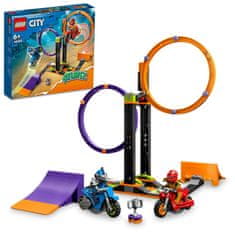 LEGO City 60360 Kaskadérska výzva s rotujúcimi kruhmi