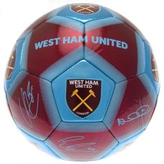 FAN SHOP SLOVAKIA Futbalová lopta West Ham United FC Signature veľkosť 5