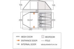 Vango Beta 450XL CLR Blue CLR - rozbalené