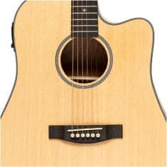 Stagg SA25 DCE SPRUCE, elektroakustická gitara typu Dreadnought