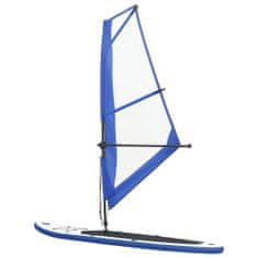 Vidaxl Nafukovací Stand up paddleboard s plachtou, modro biely