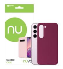 Nuvo Silikónový obal NUVO na Samsung Galaxy S23 bordový