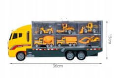 Kruzzel  22481 Kamión s autíčkami stavebníctva