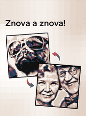 Skladačka, puzzle, lego puzzle, Pixel-Art, mozaika, stavebnica. Foto konštruktér. Súprava Color S. Stolová hra na premenu obľúbených fotografií na Pixel-art. Interiérový dizajnér, Lego z fotografie