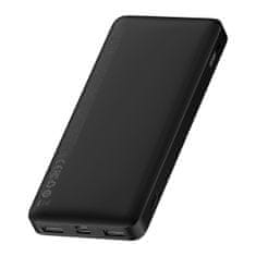 BASEUS Bipow Power Bank 10000mAh 2x USB / USB-C / micro USB 15W, čierny