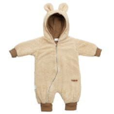 NEW BABY Luxusný detský zimný overal New Baby Teddy bear béžový 80 (9-12m)