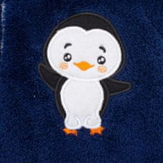 NEW BABY Zimná detská kombinéza New Baby Penguin tmavo modrá 68 (4-6m)