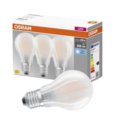 Osram 3x LED žiarovka E27 A60 6,5W = 60W 806lm 4000K Neutrálna biela 300°