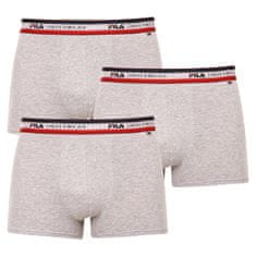 FILA 3PACK pánske boxerky sivé (FU5059/3-400) - veľkosť M